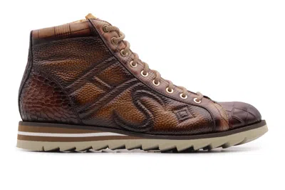 Harris Shoes 1913 Polacchino In Pelle Effetto Alce In Brown