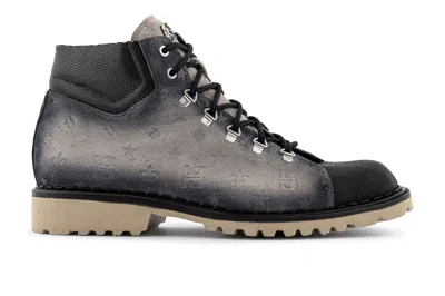 Harris Shoes 1913 Polacchino In Pelle Scamosciata Effetto Coccodrillo In Multi