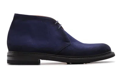 Harris Shoes 1913 Polacchino In Suede In Blue