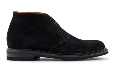 Harris Shoes 1913 Polacchino In Suede Nero In Black