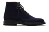 Harris Shoes 1913 Polacchino Liscio In Suede Blu In Blue