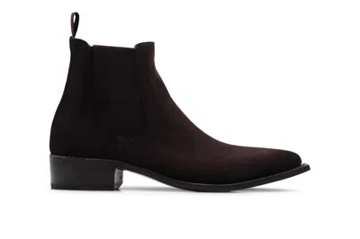 Harris Shoes 1913 Polacchino Texano In Suede Testa Di Moro Sfumato In Brown