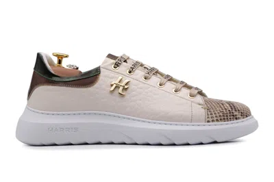 Harris Shoes 1913 Sneaker Con Dettagli In Pelle Di Vitello E Pitone In Multi