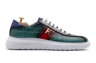 Harris Shoes 1913 Sneaker In Pelle Stampata E Pitone In Multi