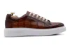 Harris Shoes 1913 Sneakers In Coccodrillo In Brown