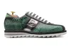 Harris Shoes 1913 Sneakers In Pelle Di Pitone Verde In Multi