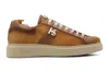 Harris Shoes 1913 Sneakers In Pelle Scamosciata Sfumata A Mano In Multi