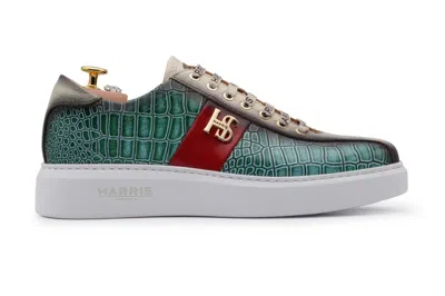 Harris Shoes 1913 Sneakers In Pelle Stampata In Multi