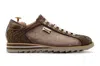 Harris Shoes 1913 Sneakers In Pitone E Suede Monogram In Brown