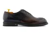 Harris Shoes 1913 Stringata In Pelle Dipinta A Mano In Black