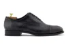 Harris Shoes 1913 Stringata In Pelle Dipinta A Mano Grigia In Black