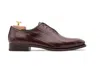 Harris Shoes 1913 Stringata In Pelle Pregiata Di Anguilla Marrone In Brown