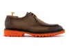 Harris Shoes 1913 Stringata In Pitone Con Cucitura A Mano In Brown