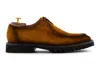 Harris Shoes 1913 Stringata In Suede Con Cucitura A Mano In Brown