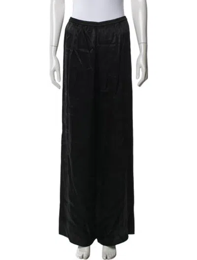 Pre-owned Harris Tapper Acetate Wide Leg Pants W/ Tags In Black