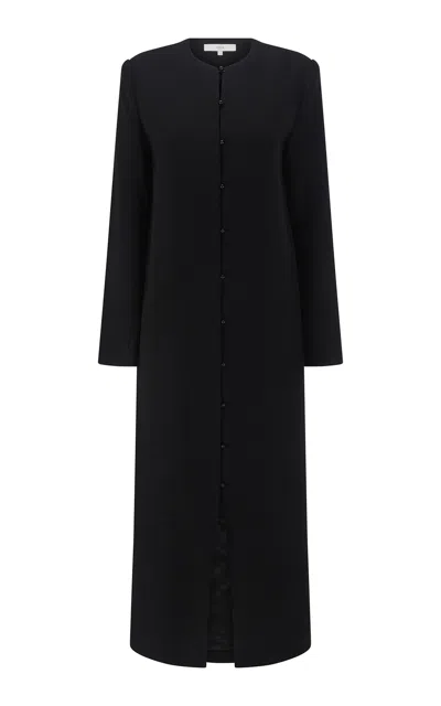 Harris Tapper Eileen Tencel-wool Coat In Black