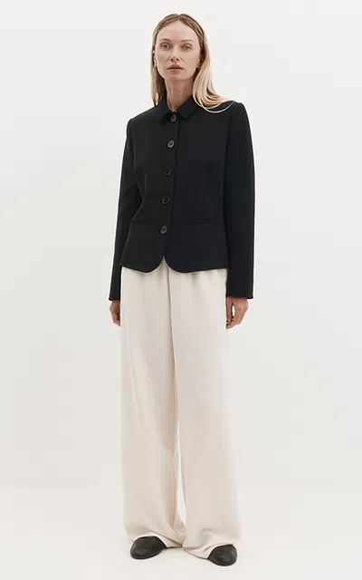 Harris Tapper Exclusive Bardot Bonded-suiting Blazer In Black