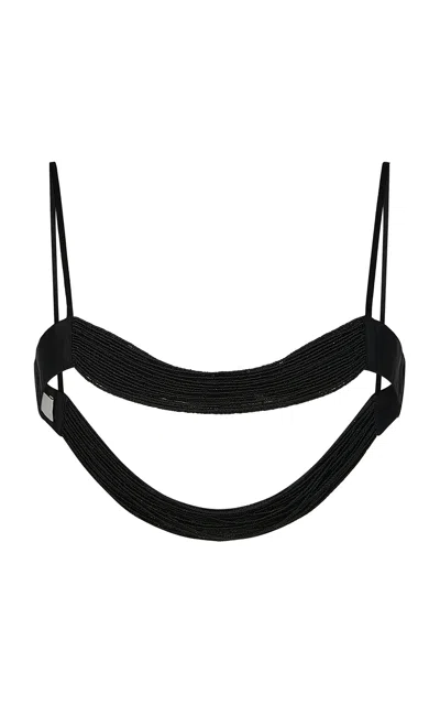 Harris Tapper Exclusive Beaded Harness In Black