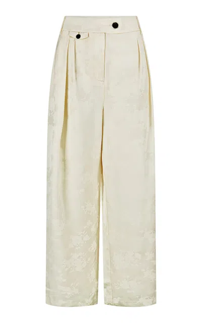Harris Tapper Exclusive Bruno Tapestry Trousers In White