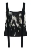Harris Tapper Exclusive Buchanan Beaded Top In Black