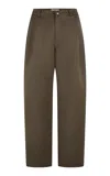 Harris Tapper Exclusive Cail Satin Faille Trousers In Brown