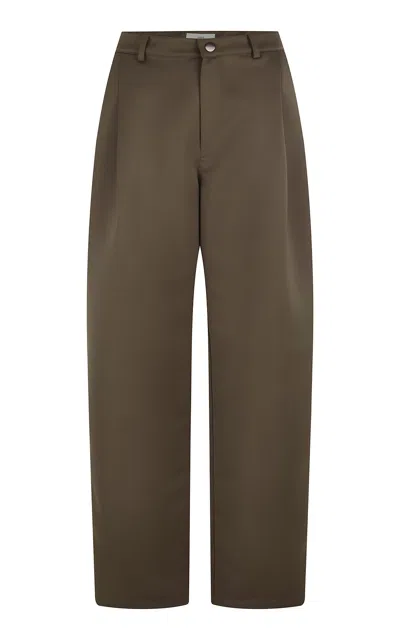 Harris Tapper Exclusive Cail Satin Faille Trousers In Brown