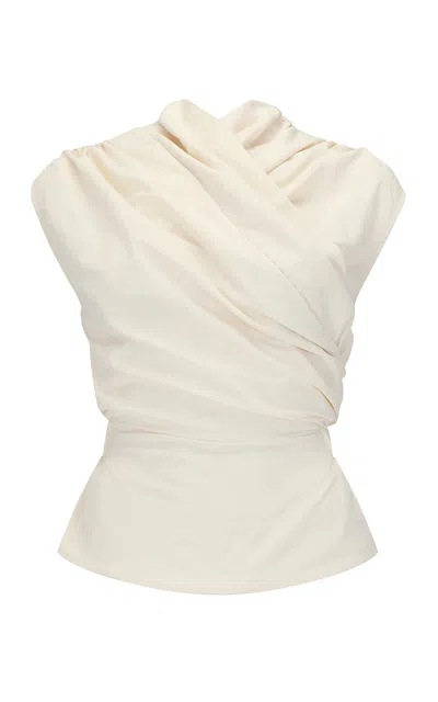 Harris Tapper Exclusive Chaimberlain Wrap Top In Brown