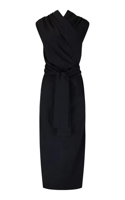 Harris Tapper Exclusive Chamberlain Nylon Dress In Black