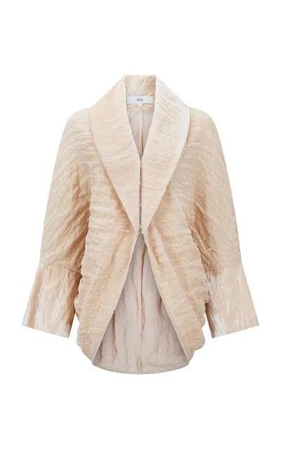 Harris Tapper Exclusive Cocoon Crushed Velvet Blouse In Neutral