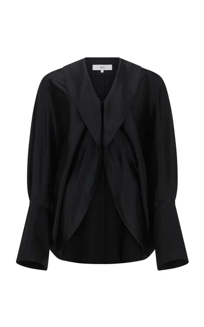 Harris Tapper Exclusive Cocoon Silk Blouse In Black