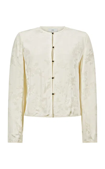 Harris Tapper Exclusive Eileen Twill Top In Gray