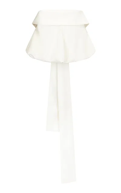 Harris Tapper Exclusive Eliza Bubble-hem Top In White