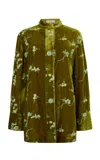 Harris Tapper Exclusive Graff Embroidered Silk-blend Jacket In Multi