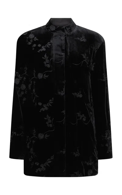 Harris Tapper Exclusive Graff Silk-blend Jacket In Black