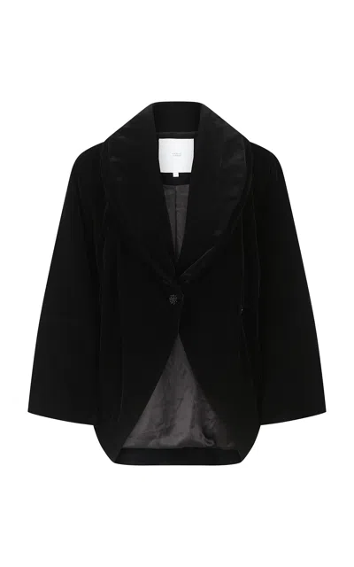 Harris Tapper Exclusive Humphrey Velvet Robe In Black