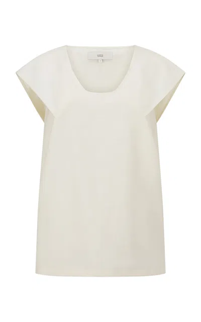 Harris Tapper Exclusive Ida Cotton-blend Top In Neutral