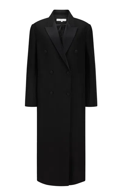 Harris Tapper Exclusive Iona Wool-blend Long Coat In Black