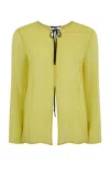 Harris Tapper Exclusive Loin Silk Blouse In Green