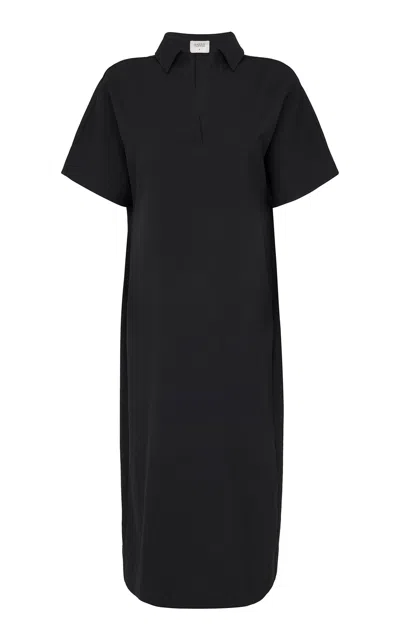 Harris Tapper Exclusive Long Polo Midi Dress In Black