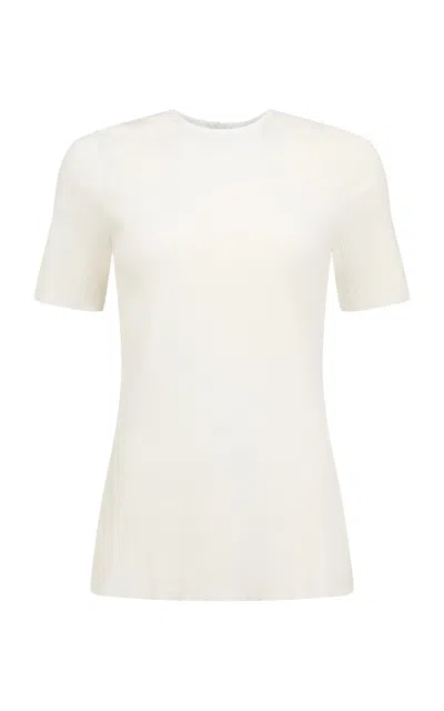 Harris Tapper Exclusive Luce Cotton-silk Top In White