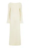 Harris Tapper Exclusive Salem Lace Maxi Dress In Neutral