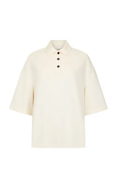 Harris Tapper Exclusive Short-sleeved Orwell Polo Top In Brown