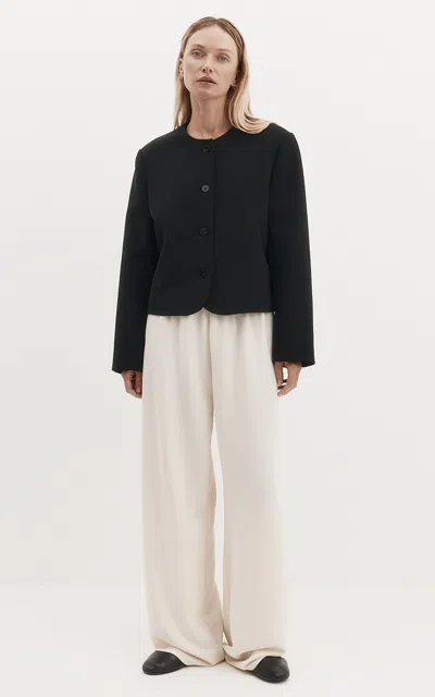 Harris Tapper Exclusive Tilmens Bonded-suiting Blazer In Black