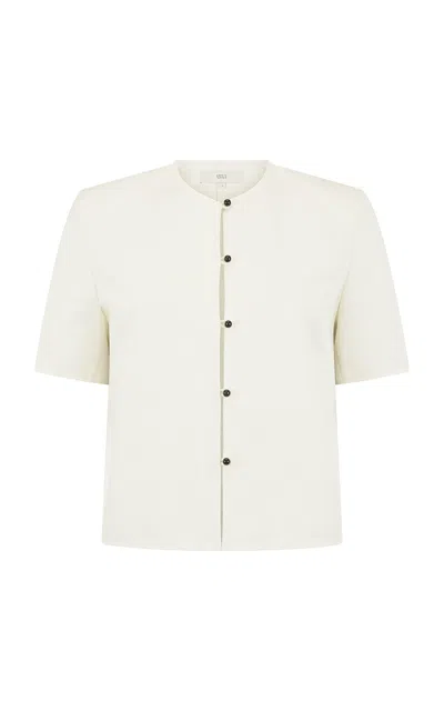 Harris Tapper Exclusive Tina Cotton-blend Top In White
