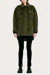 Harris Tapper Stretch-ponte Slim-leg Pants In Black In Green