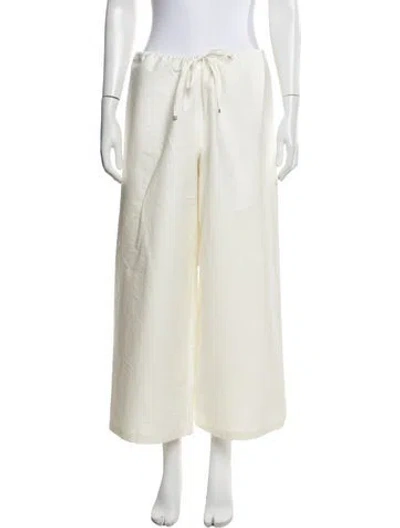 Pre-owned Harris Tapper Wide Leg Pants In Neutrals