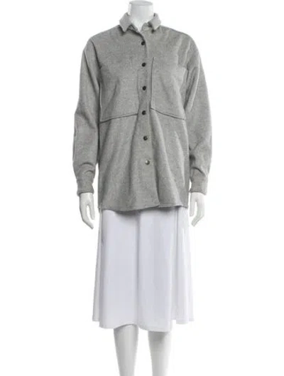Pre-owned Harris Tapper Wool Jacket In Grey