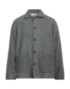Harris Tweed Man Jacket Grey Size M Cotton In Gray