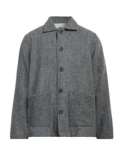 Harris Tweed Man Jacket Grey Size M Cotton In Gray