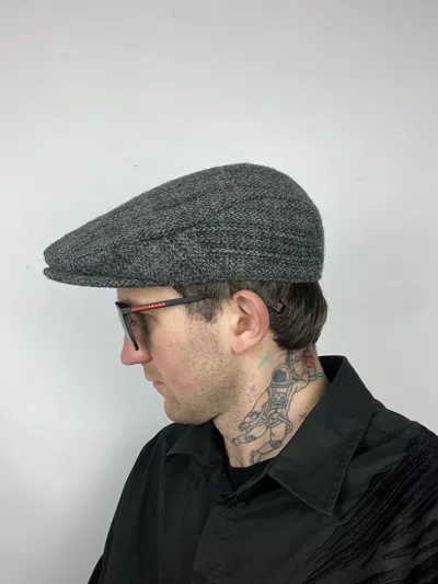 Pre-owned Harris Tweed X Hat Harris Tweed Wool Flat Cap Casual Size L-xl In Grey